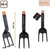 Ásólapát acél, üvegszálas, D nyelű, 66cm BLACK+DECKER