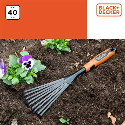 Kézi lombseprű, gumírozott markolat BLACK+DECKER