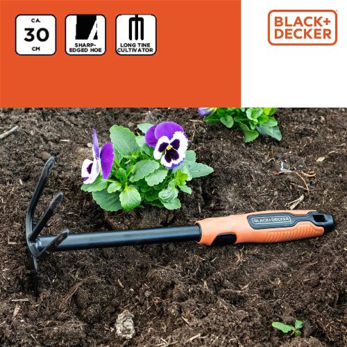 Kézi kapa, gumírozott markolat BLACK+DECKER