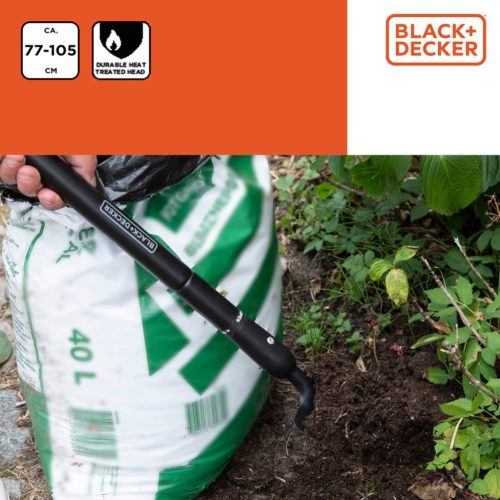 BLACK+DECKER Kézi ásó, teleszkópos, 77-105cm, 684g