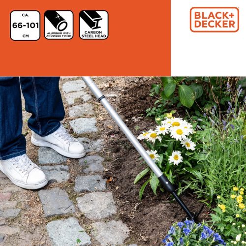 Kézi kapa Alu teleszkópos 66-101cm BLACK+DECKER