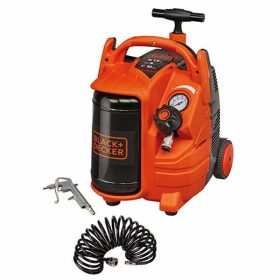   Légkompresszor kerekes, 5L tank 10bar 1,1kW,180L/min + Kit BLACK+DECKER