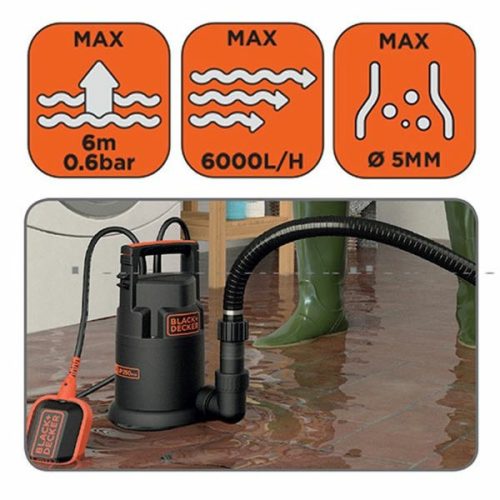 Merülő szivattyú 250W BLACK+DECKER BXUP250PCE