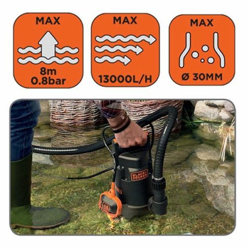 Merülő szivattyú 750W szennyvízhez BLACK+DECKER BXUP750PTE