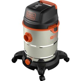   Száraz-nedves porszívó 30L, 1600W, INOX, BLACK+DECKER BXVC30XDE