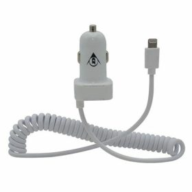 Telefontöltő autóba iPhone, kábellel  2,1A 12V DUNLOP