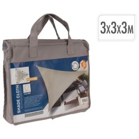 Napvitorla 3x3x3m, taupe színű, polieszter