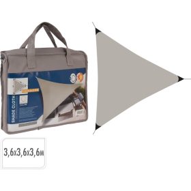 Napvitorla 3,6x3,6x3,6m, taupe színű, polieszter