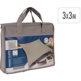Napvitorla 3x3m, taupe színű, polieszter