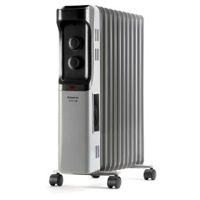   Olajradiátor 11 elemes, termosztáttal, ezüst, 2500W, New Dakar 2500, TAURUS