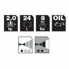 Olajos kompresszor 24L, 8bar, 230V, STANLEY