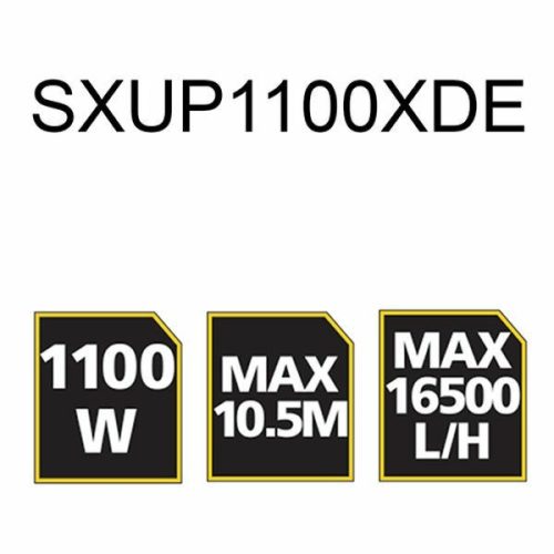Merülő szivattyú 1100W Inox szennyvízhez STANLEY SXUP1100XDE