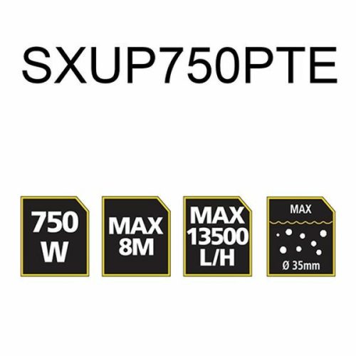 Merülő szivattyú 750W szennyvízhez STANLEY SXUP750PTE