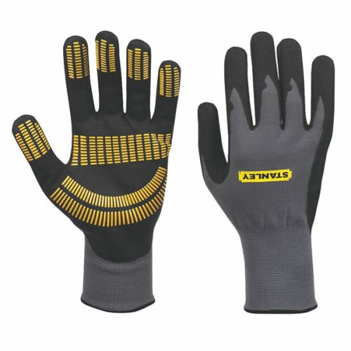 Vízálló markolatú, latex munkavédelmi kesztyű, csúszásgátlóval, 8-as méret, STANLEY