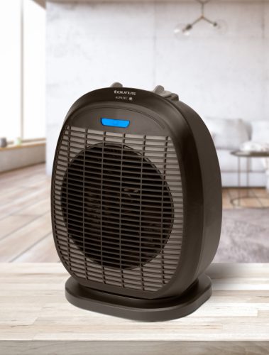 Taurus padlóventilátor fekete, oszcilláló, 2 fűtési fokozat 2400W Tropicano 3.5